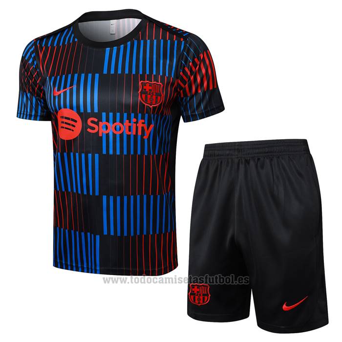 Chandal del Barcelona Manga Corta 2024 Azul - Pantalon Corto